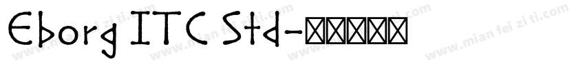 Eborg ITC Std字体转换